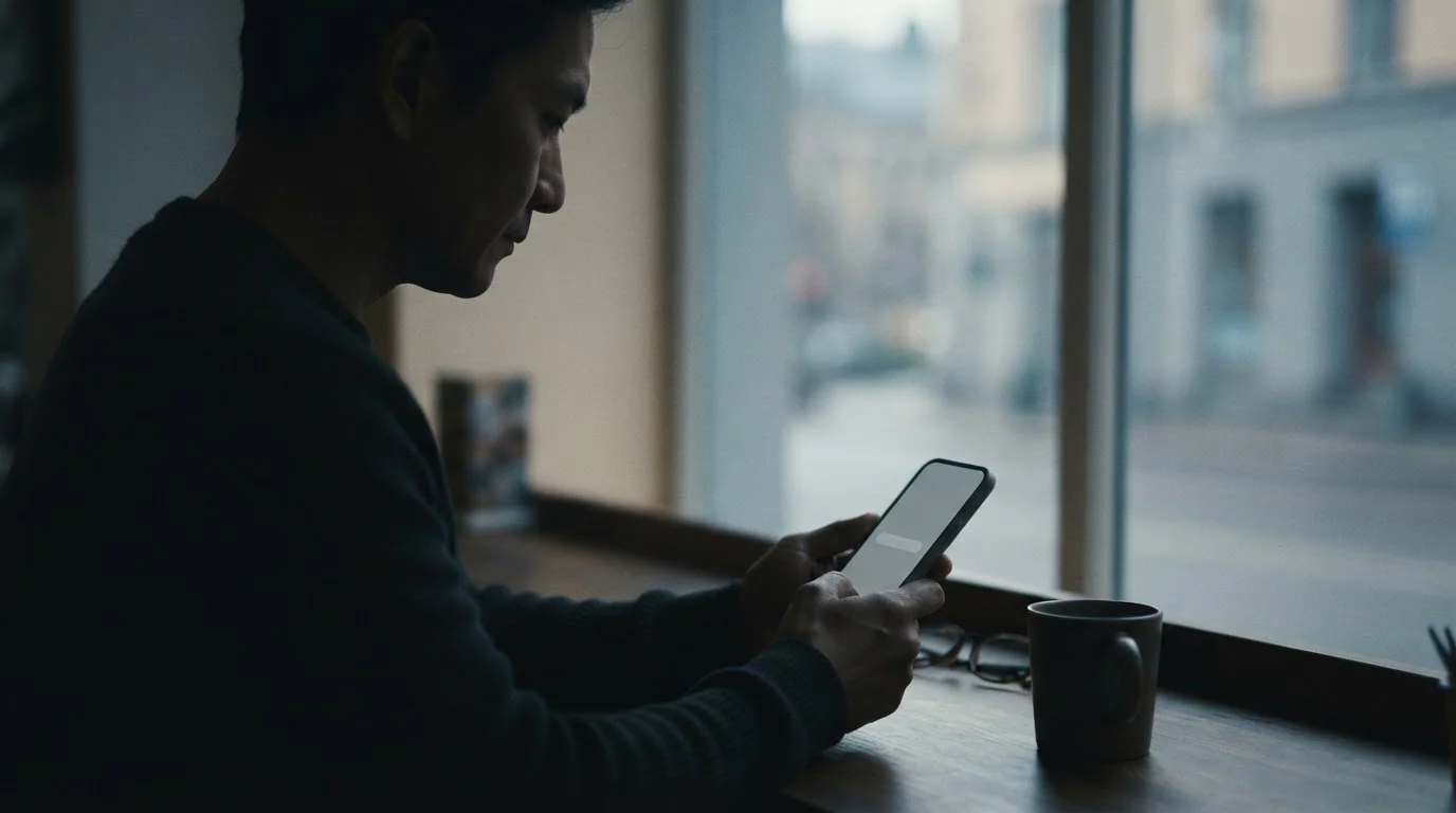 Silhouette einer Person, die am Smartphone ein Limit einstellt