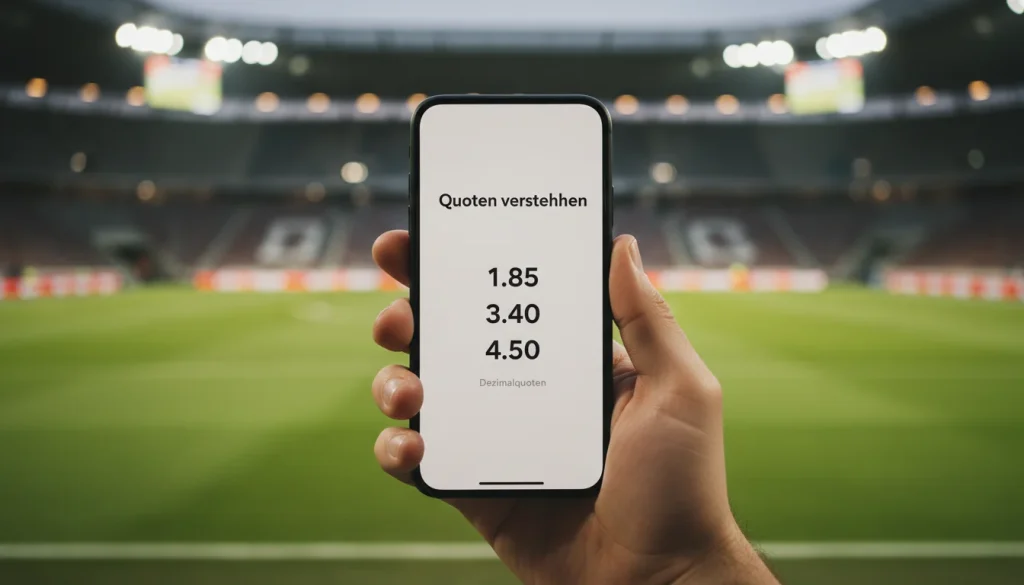 Wettquoten verstehen – Quotentafel bei einem Bundesliga-Spiel